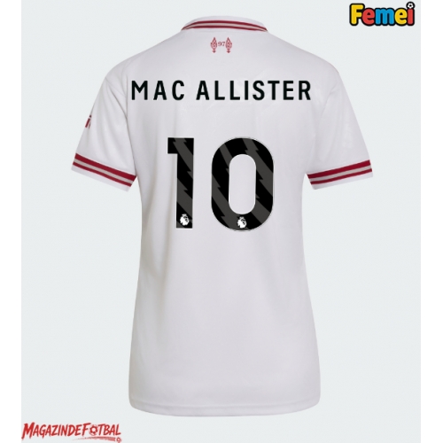 Liverpool Alexis Mac Allister #10 Tricou Fotbal Replică 2026-27 Femei Deplasare Liverpool Alexis Mac Allister #10 Tricou Fotbal Replică 2026-27 Femei Deplasare